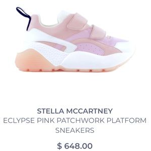 STELLA MCCARTNEY ECLYPSE PINK PATCHWORK SNEAKERS